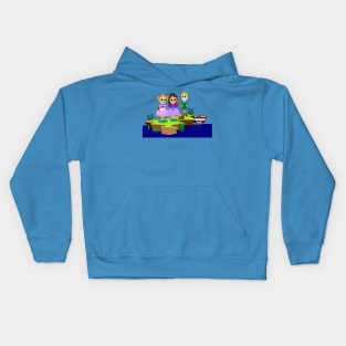 A Picnic by the Sea, Children in Vintage Cloths Kids Hoodie